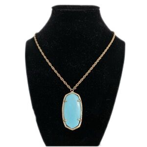 Kendra Scott Danielle Turquoise & Gold Necklace